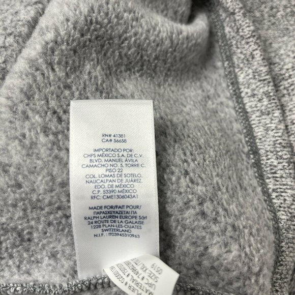 Chaps Men's Gray Heather 1/4 Zip Fleece Pullover NWT Size XXL - Picture 7 of 7